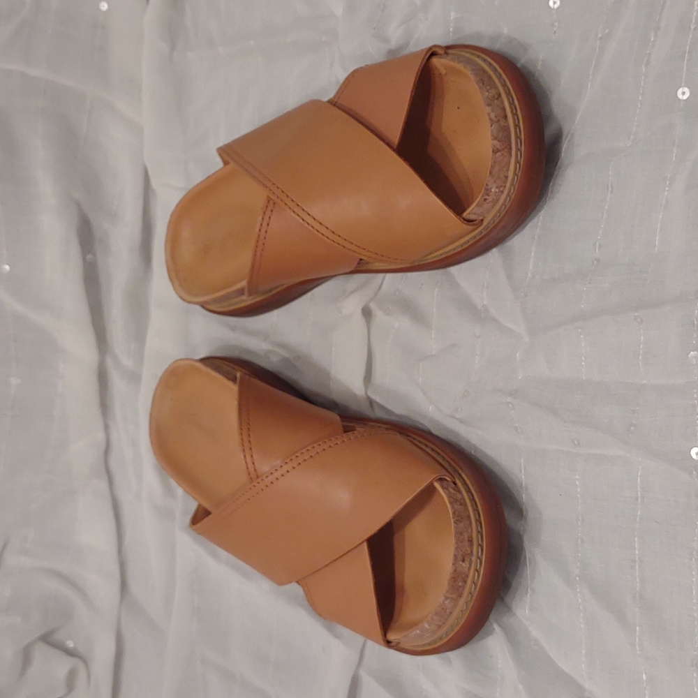 Clark's Trace Drift Slide Sandals 8.5W Light Tan